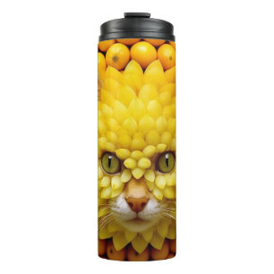 Garrafa Térmica Arte de frutas de gato