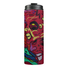 Garrafa Térmica Arte de Galáxia da Lua Abstrata Tumbler Térmico