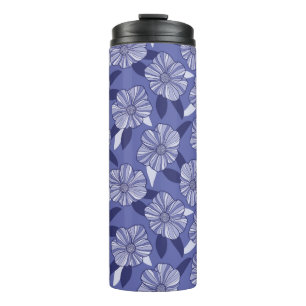Garrafa Térmica Arte de Linha Floral Muito Peri