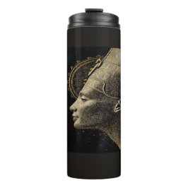 Garrafa Térmica Arte de Linha Silhueta Moderna de Nefertiti