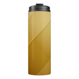 Garrafa Térmica Arte de Luxo em Camadas Diagonais de Ouro Abstrato