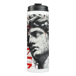 Garrafa Térmica Arte de Rua Moderna Edgy David Bust