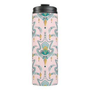 Garrafa Térmica Arte deco moderno ornamento gráfico padrão. Abst