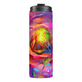 Garrafa Térmica Arte Floral Surreal