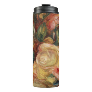 Garrafa Térmica Arte Floral Vintage Renoir Cottagecore Paisagem