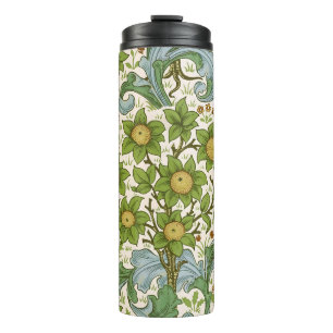 Garrafa Térmica Arte Floral William Morris Orchard Green