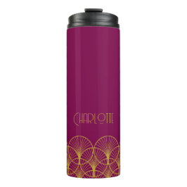 Garrafa Térmica Arte Moderna Feminina Personalizada Estilo Deco