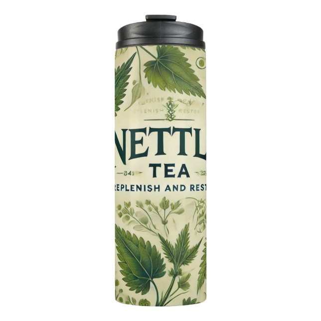 Garrafa Térmica Arte Nettle Tea Design AI (Frente)