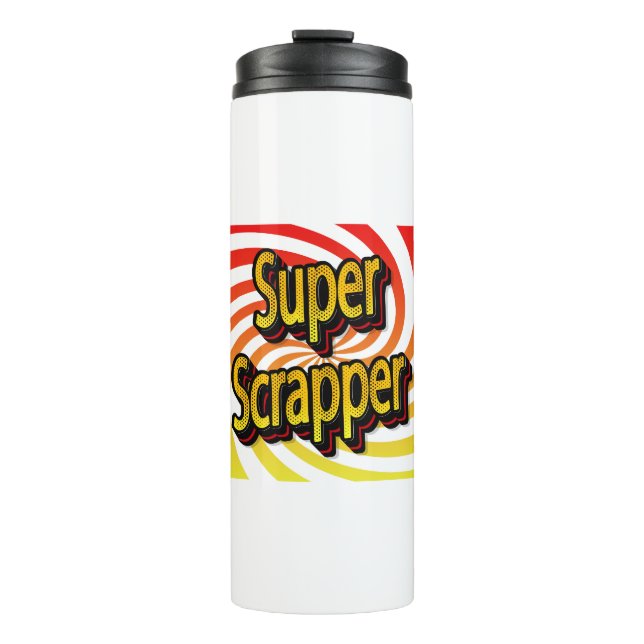 Garrafa Térmica Artesã de Álbum de Recortes Cropper (Frente)