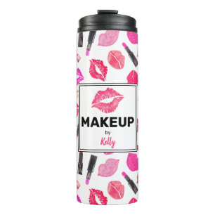 Garrafa Térmica Artista Personalizado de Maquiagem de Lipstick de