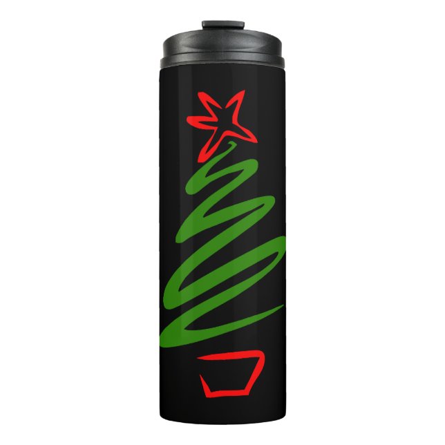 Garrafa Térmica árvore de Natal (Frente)