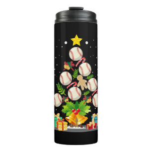 Garrafa Térmica árvore de natal de beisebol