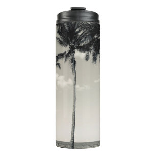 GARRAFA TÉRMICA  ÁRVORE DE PALMA TROPICAL NA PRAIA