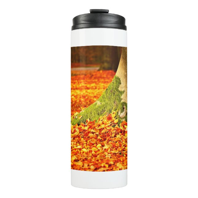 Garrafa Térmica Árvore do outono 11 (Frente)