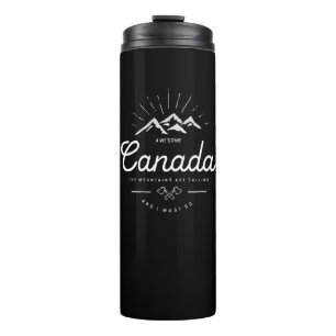 Garrafa Térmica As montanhas do Canadá estão chamando de "Eu devo