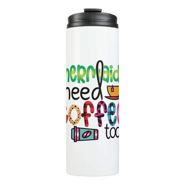 Garrafa Térmica As Sereias De Café Precisam De Café Também (Frente)