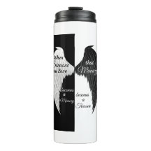 Asas de Anjo preto e branco
