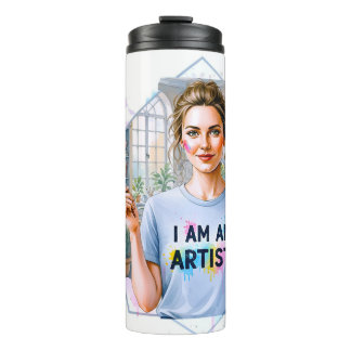 Garrafa Térmica Assuma isso! Você é um artista! Use com orgulho!