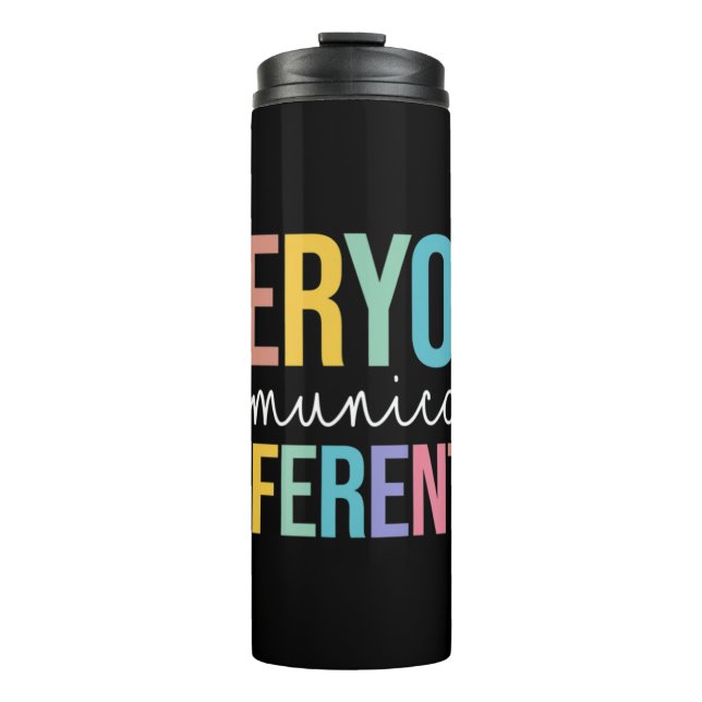 Garrafa Térmica Assuntos De Inclusão, Camisa De Educação Especial, (Frente)