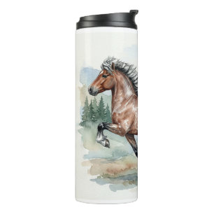 Garrafa Térmica Astrid Tolting Icelandic Horse aquarela
