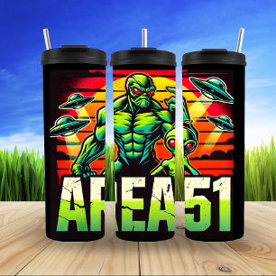 Garrafa Térmica Aterrissagem de OVNI na zona 51