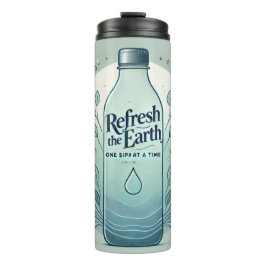 Garrafa Térmica Atualizar a arte da Terra AI