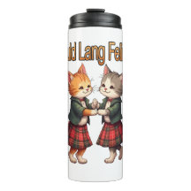 Auld Lang Feline Orange Cats Dancing Ceilidh 