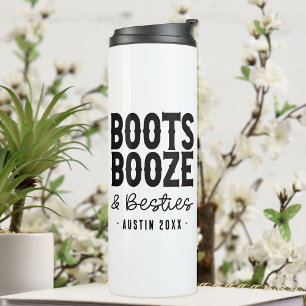 Garrafa Térmica Austin Bachelorette Boots Booze Besties Personaliz
