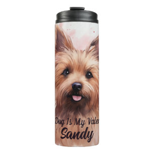 Garrafa Térmica Australiano Terrier Dog É Meu Namorados Personaliz