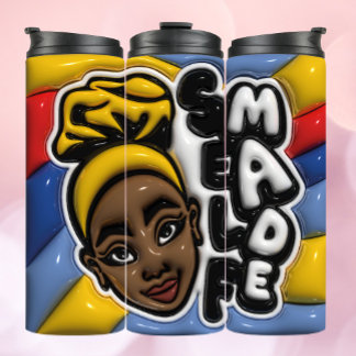 Garrafa Térmica AUTO MADE - Mulher Afro-Americana Tumbler