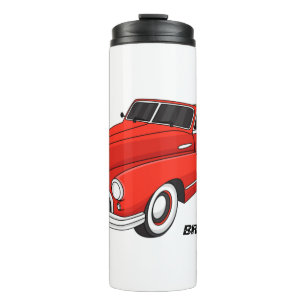 Garrafa Térmica Automóvel vermelho clássico de 1948