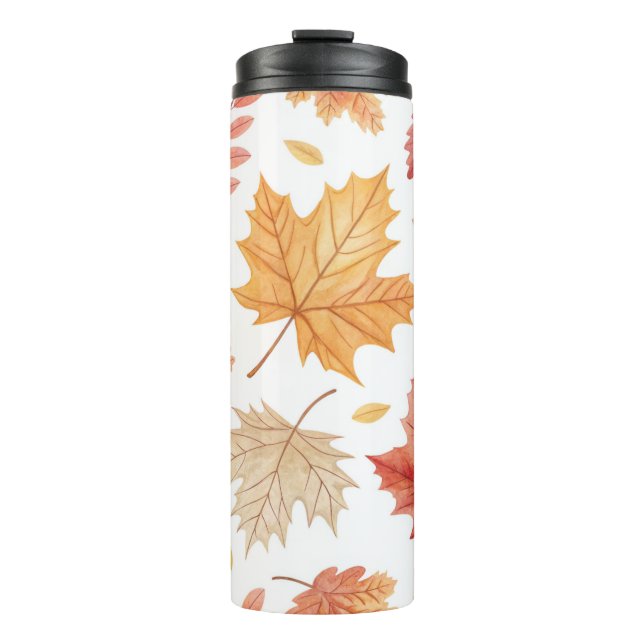 Garrafa Térmica Autumn Leaves Stainless Steel Travel Mug (Frente)