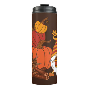 Garrafa Térmica Autumn Pumpkins Gnome Spice Card