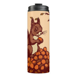 Garrafa Térmica 🐿️ Autumn Squirrel Insulated Travel Mug
