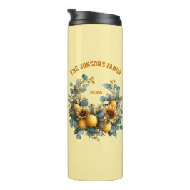 Garrafa Térmica Autumn Sunflower e Lemons Family Decor