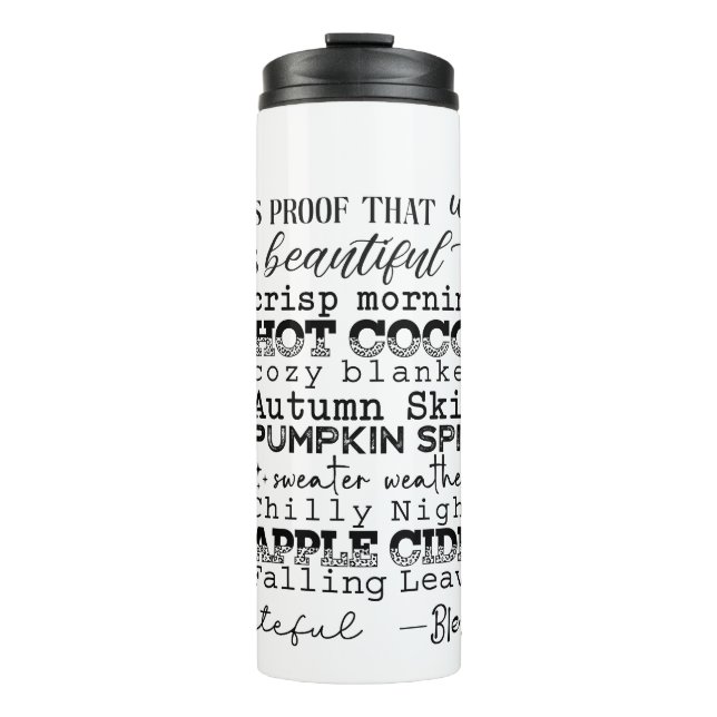 Garrafa Térmica Autumn Vibes Thermal Tumbler (Frente)