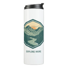 Garrafa Térmica Aventura Personalizada de Montanha Retro Outdoor