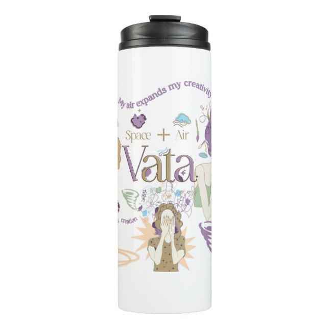 Garrafa Térmica Ayurveda Vata Dosha Tumbler térmico (Frente)