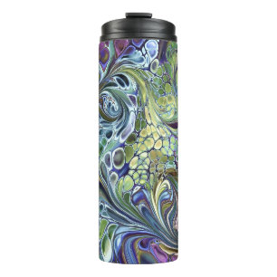 Garrafa Térmica Azeite verde, azul roxo e burgundy