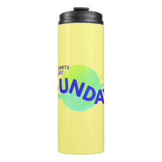 Garrafa Térmica Azul Amarelo Sem Limites Apenas Tumbler Térmico Fu