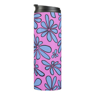 Garrafa Térmica Azul de Cornflower floral livre