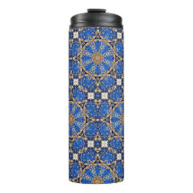 Azul Dourado Decorativo