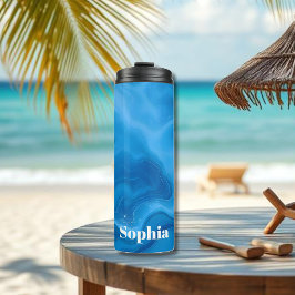 Garrafa Térmica Azul-pedra-lunar