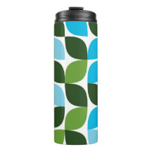 Azul, verde, legal, moda, abstrato da natureza mod