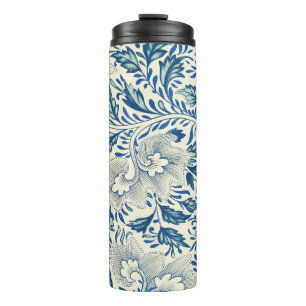 Garrafa Térmica Azul Vintage Floral Asiático: Chinoiserie Antiga