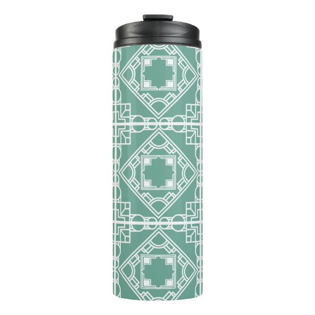 Garrafa Térmica Azulejo Art Deco (Frente)