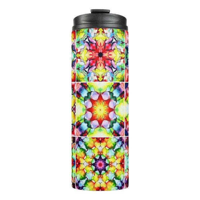 Garrafa Térmica Azulejos do Mediterrâneo, Azulejos de Tinta Álcool (Frente)