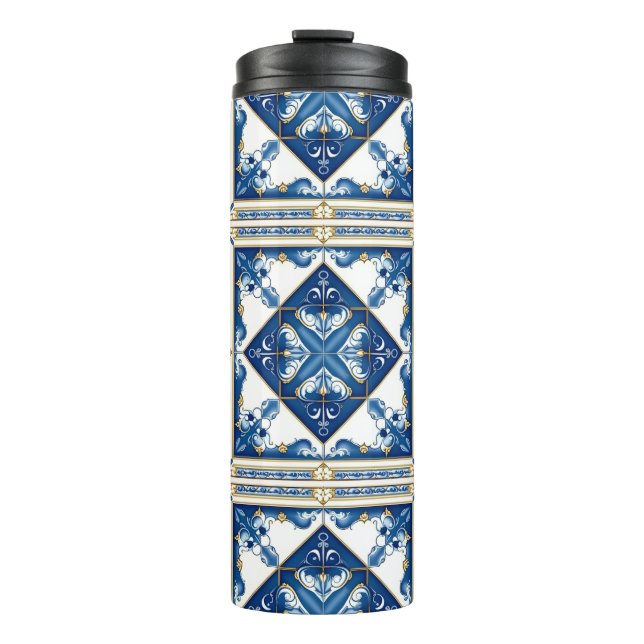 Garrafa Térmica Azulejos do Mediterrâneo, Portugal, Azulejo, Majol (Frente)