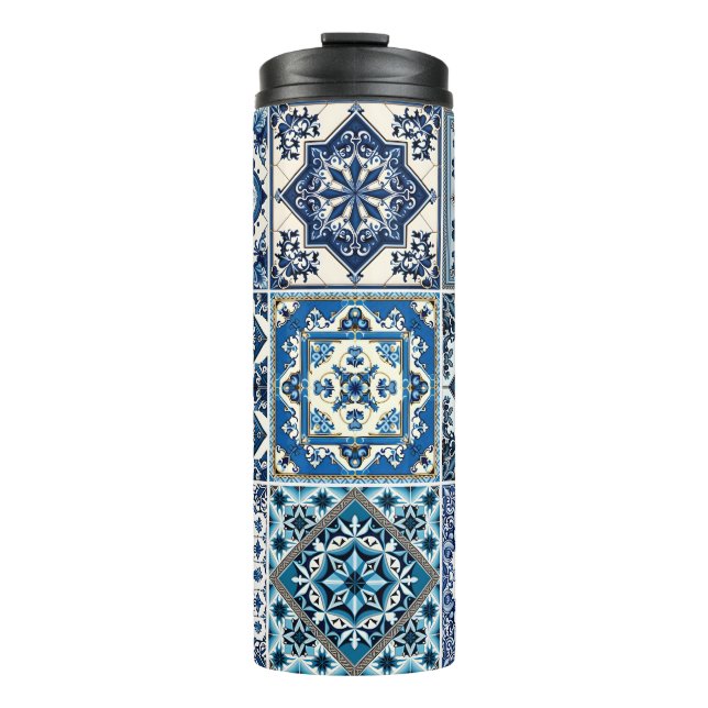 Garrafa Térmica Azulejos do Mediterrâneo, Portugal, Azulejo, Majol (Frente)