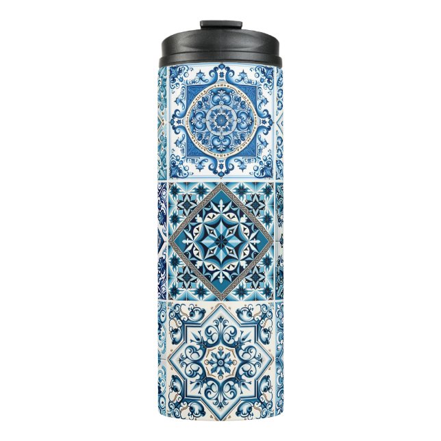 Garrafa Térmica Azulejos do Mediterrâneo, Portugal, Azulejo, Majol (Frente)